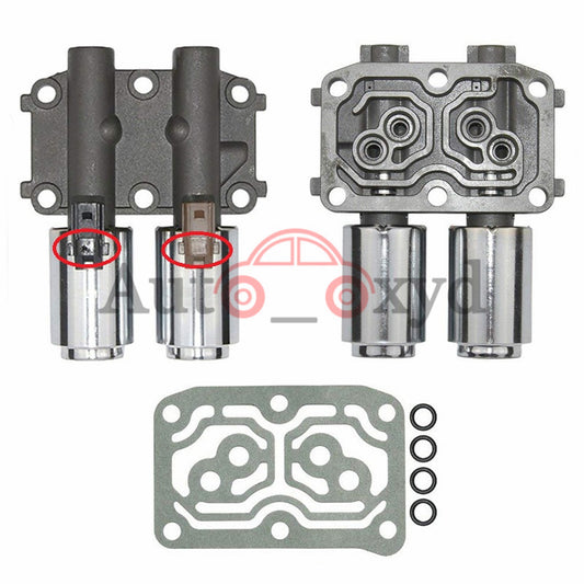Dual linear solenoid valve for transmission with gasket 08-14, suitable for Honda Accord, CR-V, for Acura 2.4L.