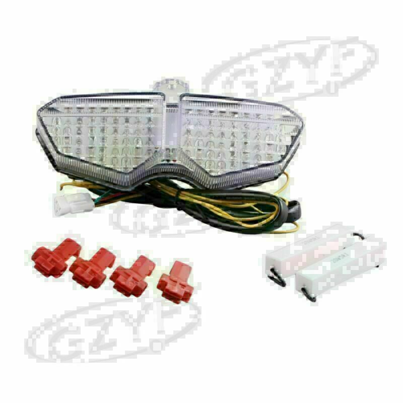 LED Tail Lamp Rear Taillight Running Light for Yamaha R6S 2006 2007-2009 Clear