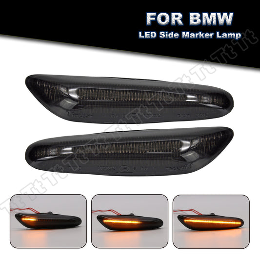 Sequential smoked LED side marker lights suitable for BMW E60 E61 E82 E88 E90 E91 E92 E93