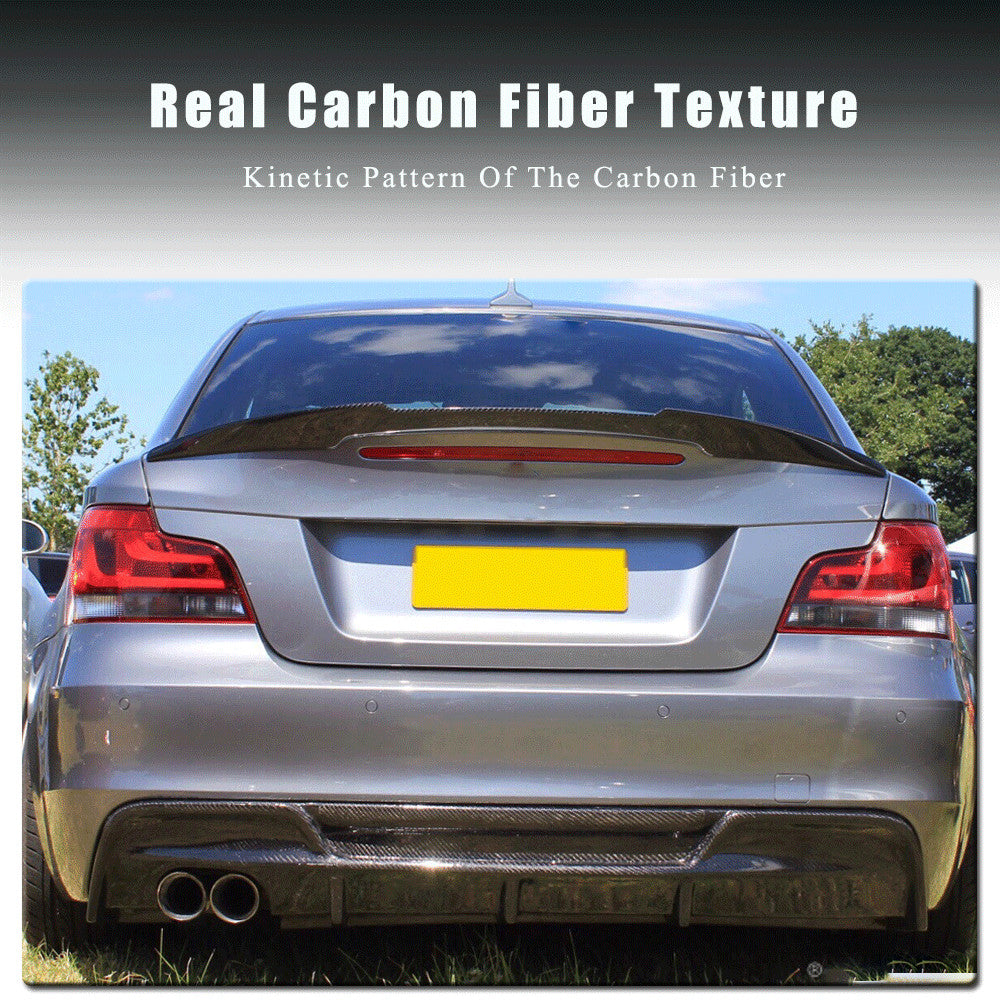 Fit for BMW E82 120i 125i 128i 135i M Coupe 07-12 Rear Trunk Spoiler Wing Carbon
