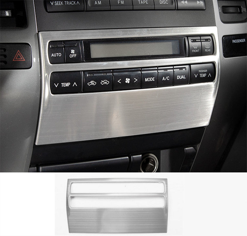 1X Silver Interior Air Condition Panel Cover Trim for Toyota Prado FJ120 2003-09