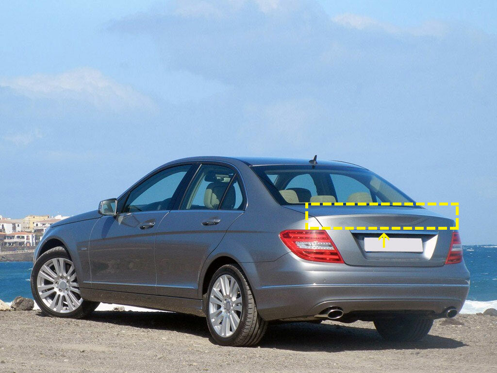 for Mercedes W204 C200 C250 C63 Carbon Rear Trunk Lip Boot Wing Spoiler07-14