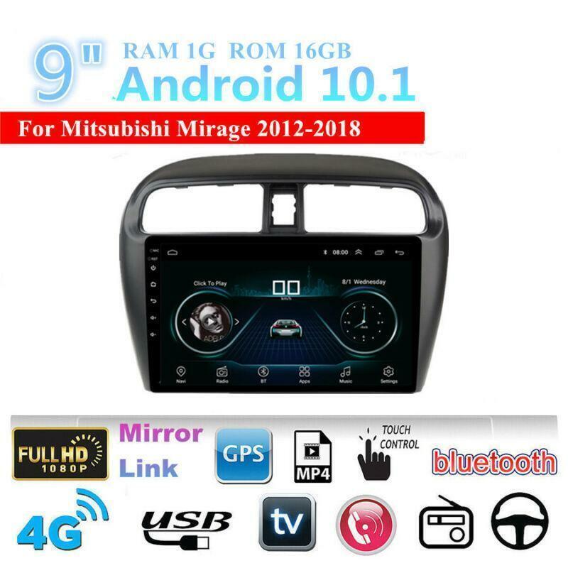 9 Android 10.1 Car Stereo Radio GPS Navi Player Fit for Mitsubishi Mirage 12-18
