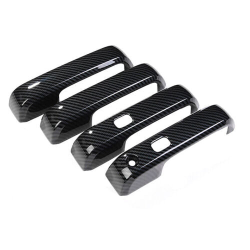 for Ford F-150 F150 2015-2020 Carbon Fiber Side Door Handle Molding Cover Trim4