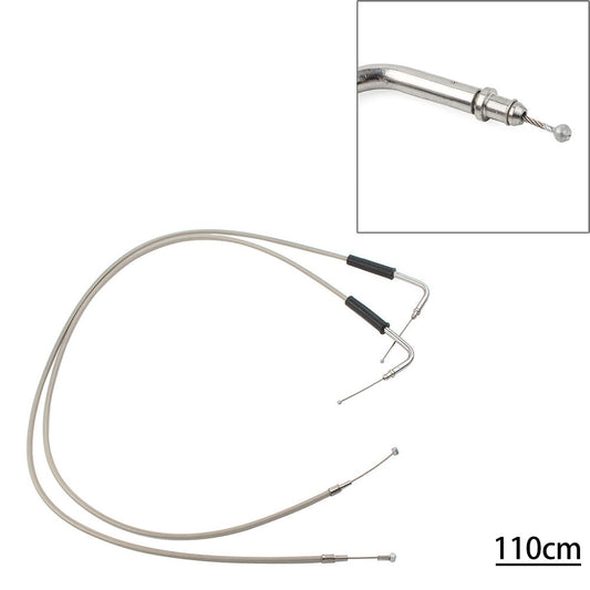 110cm Stainless Throttle Cable Fit for Harley Sportster XL1200 883 Dyna Road King ne