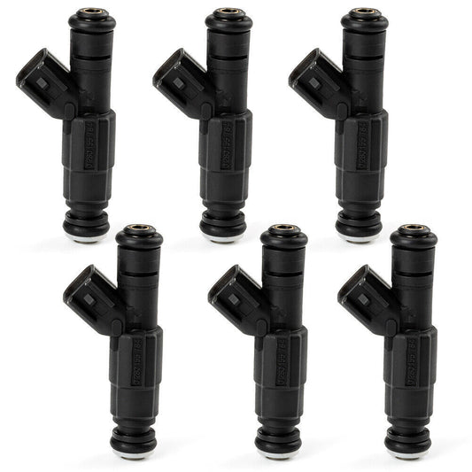 6PCS 0280155287 0280155784 Fuel Injectors For 1999-2004 for Jeep 4.0 Cherokee 4-Hole