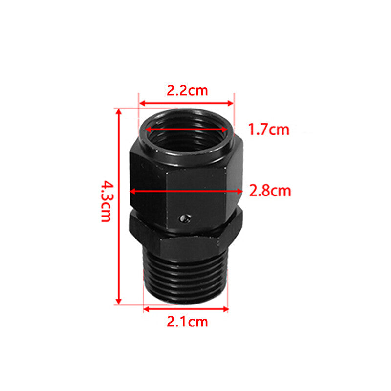 8AN AN8 Female Flare to 1/4NPT Male Straight Swivel Adapter Fitting Aluminum