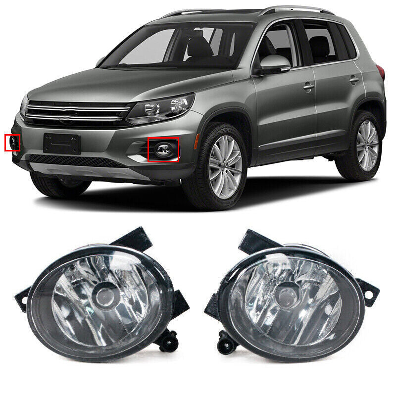 for VW for Tiguan 2012 2013 2014-2017 Left Right Front Clean Lens Fog Light Lamp
