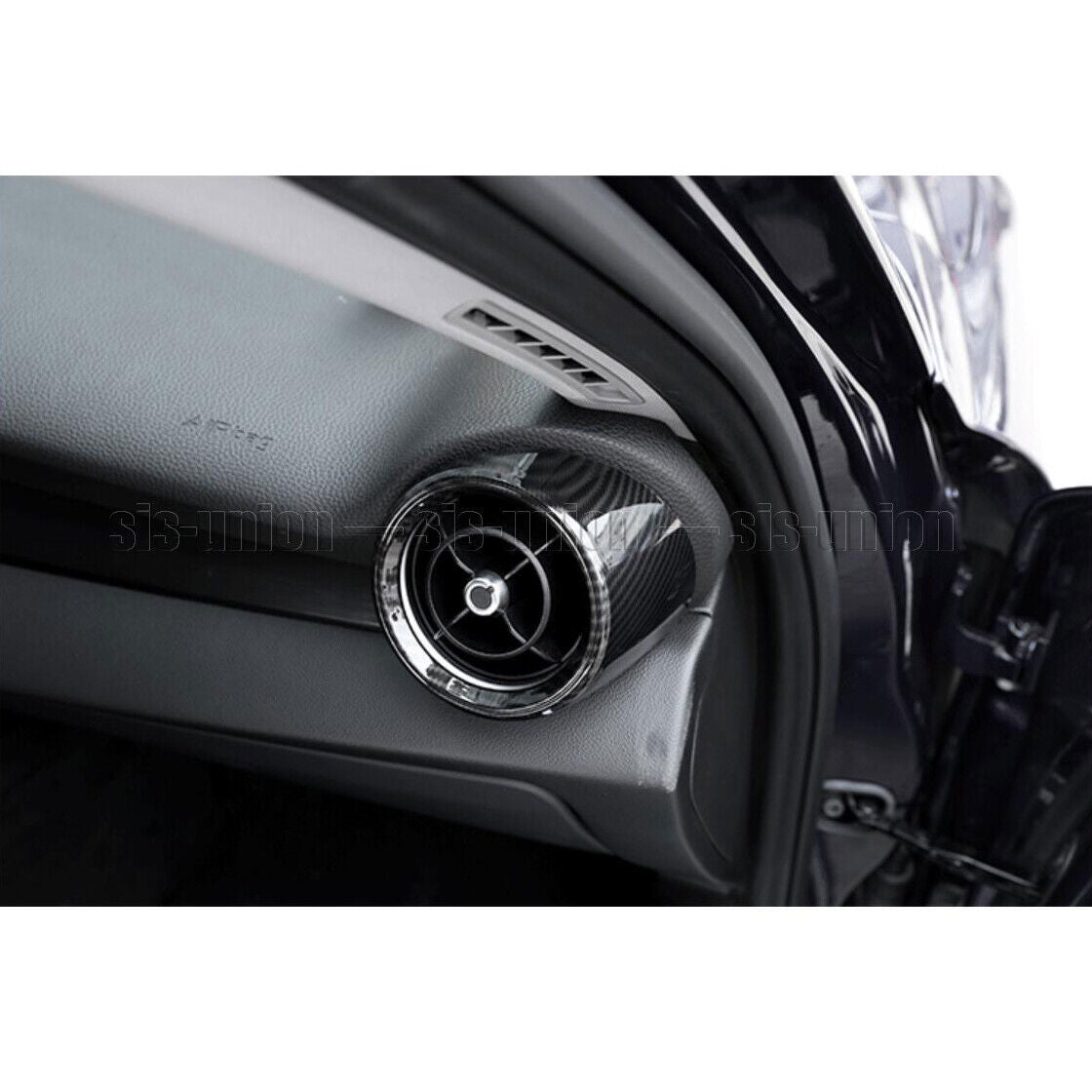 Carbon Style Front Side Air Vent Outlet Trim for Alfa Romeo Giulia 952 2017-2021