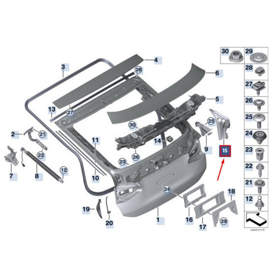 Trunk Gutter Strip for BMW 6 Gran Turismo G32 19-22
