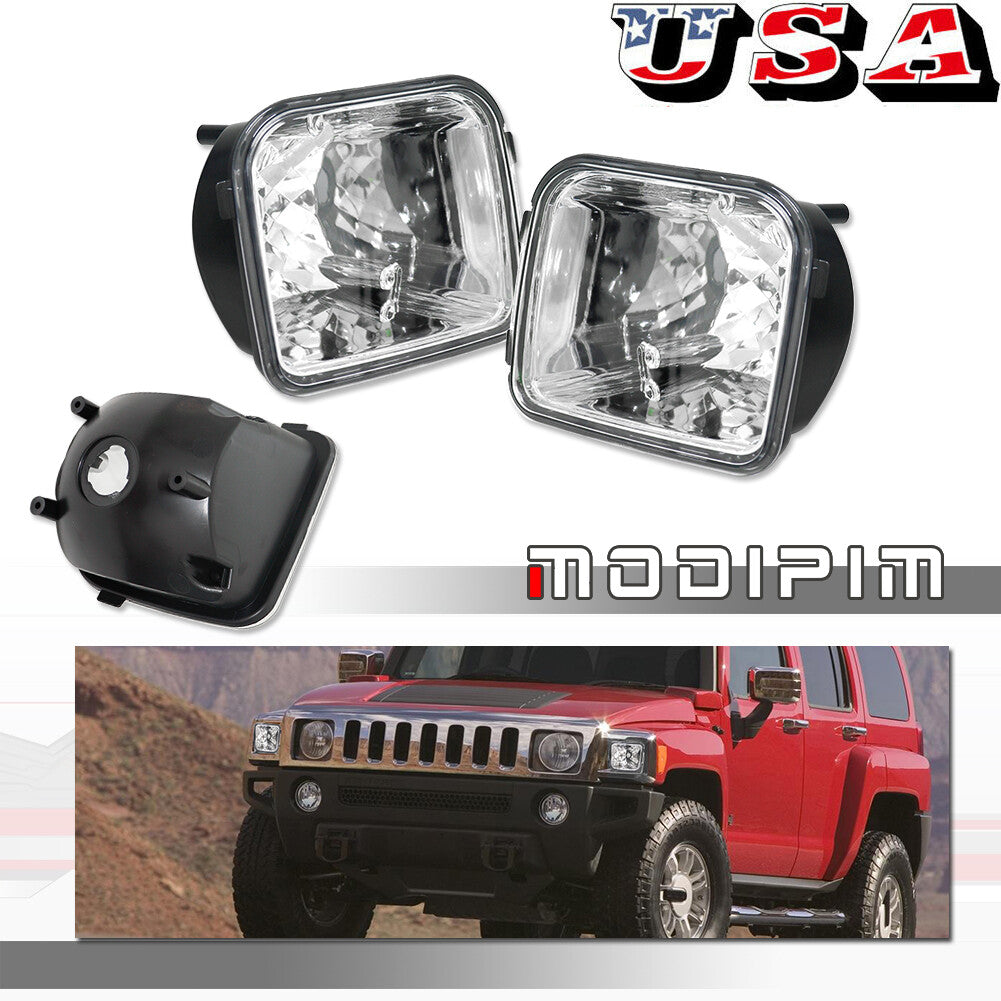 Suitable for 06-10 for Hummer H3 chrome transparent lens front bumper signal light pair set