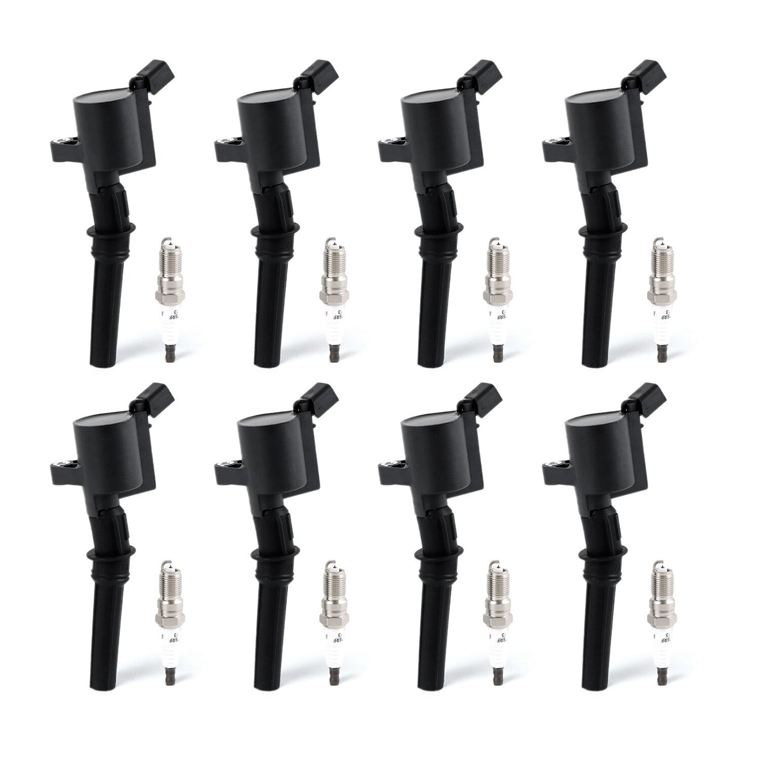 8x Ignition Coils FD503 Iridium Spark Plugs SP479 for Ford F150 E150 4.6L 5.4L