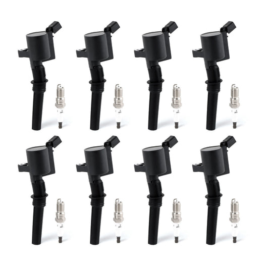 8x Ignition Coils FD503 Iridium Spark Plugs SP479 for Ford F150 E150 4.6L 5.4L