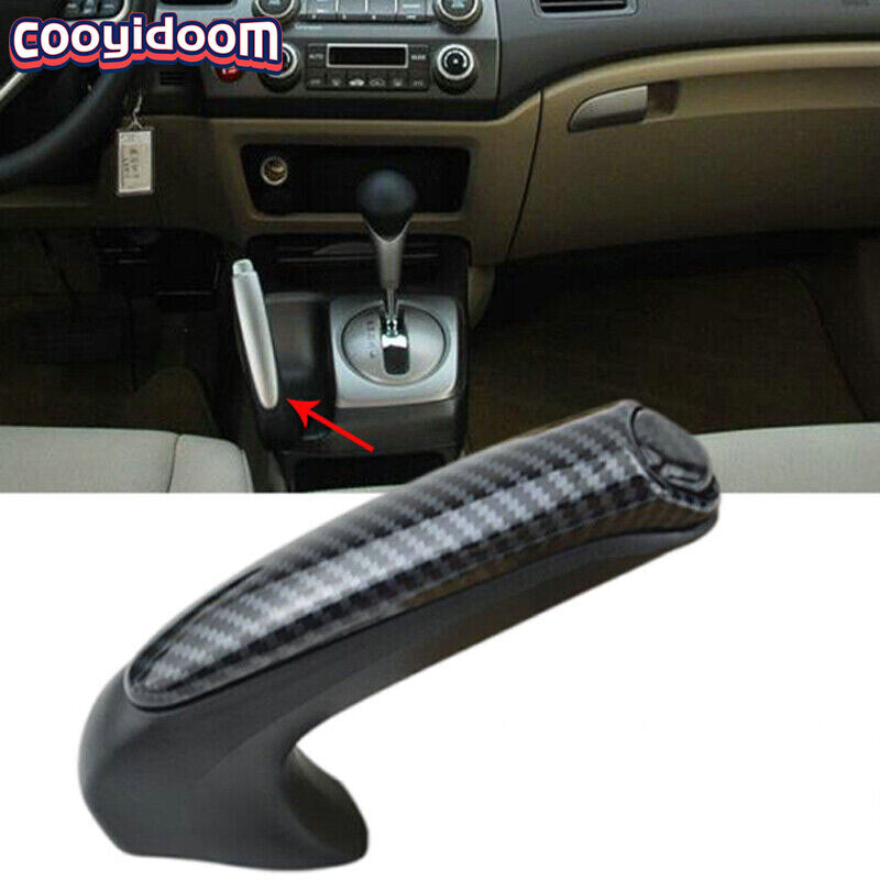 Carbon fiber front handbrake cover for Honda for Civic Coupe 2006 - 2011