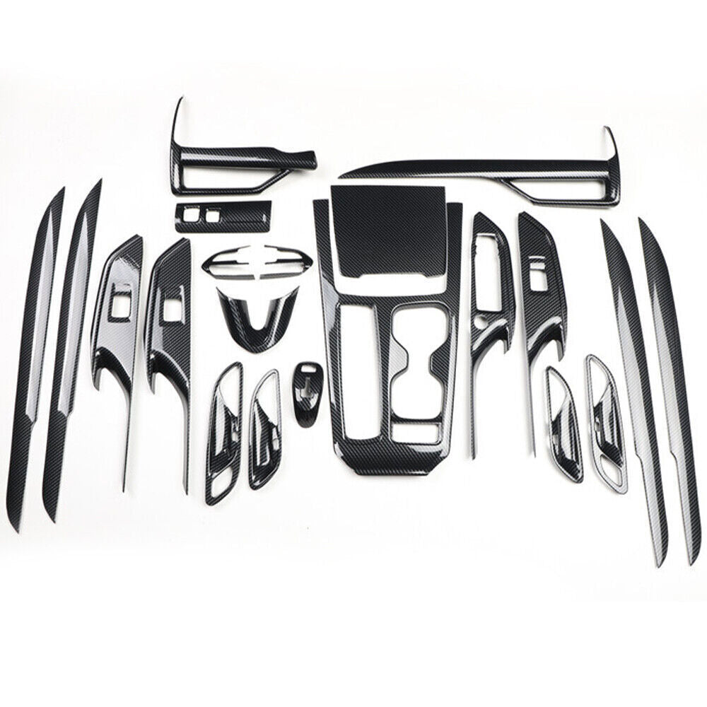 for Cadillac XT4 2018-2023 Carbon Fiber Interior Decor Accessories Kit Cover set