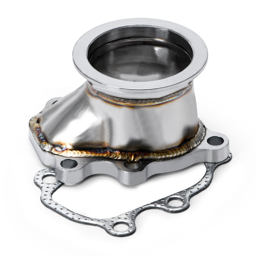 2.5 63mm V- band Clamp Flange Turbo Down Pipe Adapter Fit For T25 T28 GT25 GT28