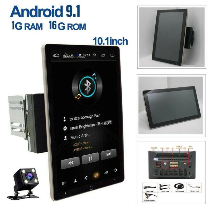 10.1 Rotatable Car Android 9.1 Stereo Radio 2DIN Touch Screen GPS Wifi + Camera