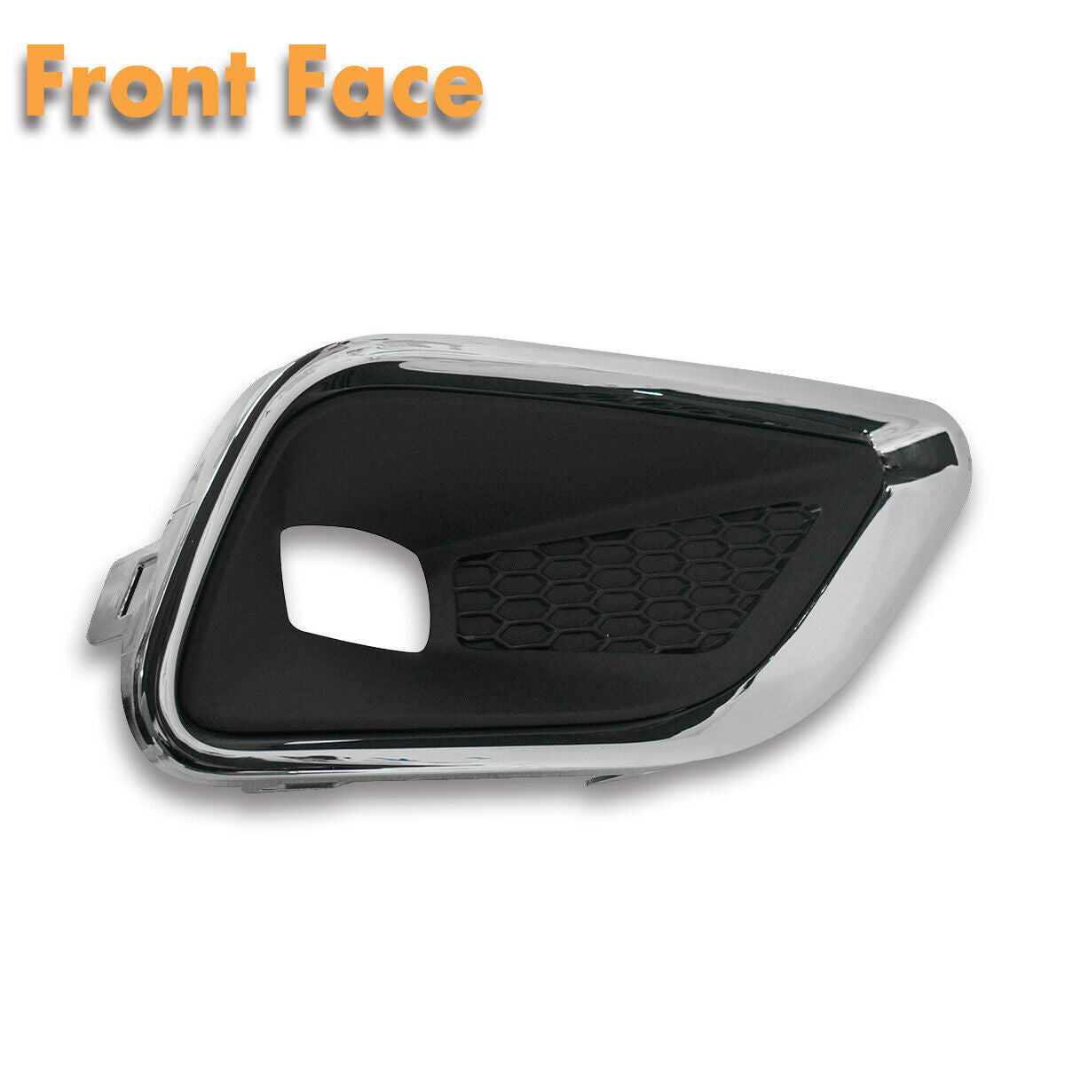 Right Chrome Trim Bumper Fog Light Cover Bezel Fit for Jeep Cherokee 2019-2020