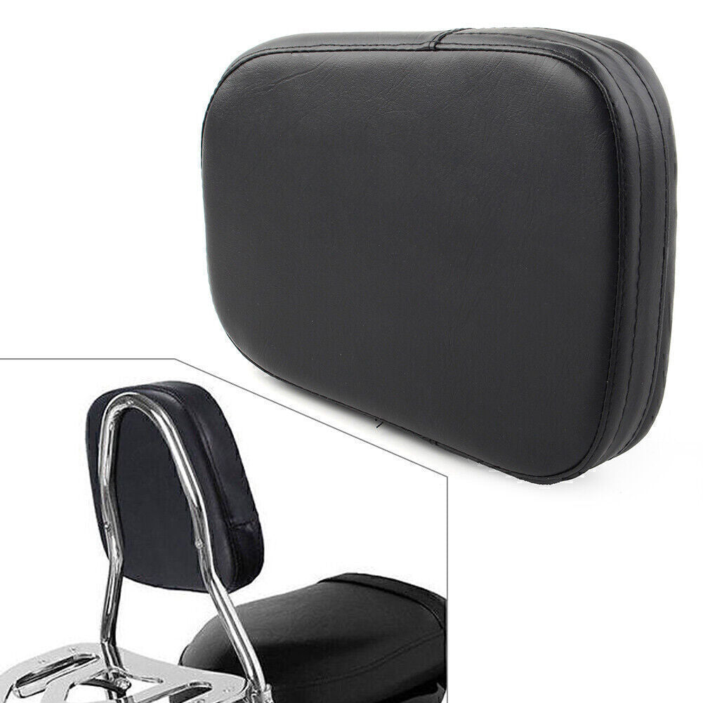 PU Black Motorcycle Sissy Bar Back for Seat Backrest Cushion Pad for Harley Chopper