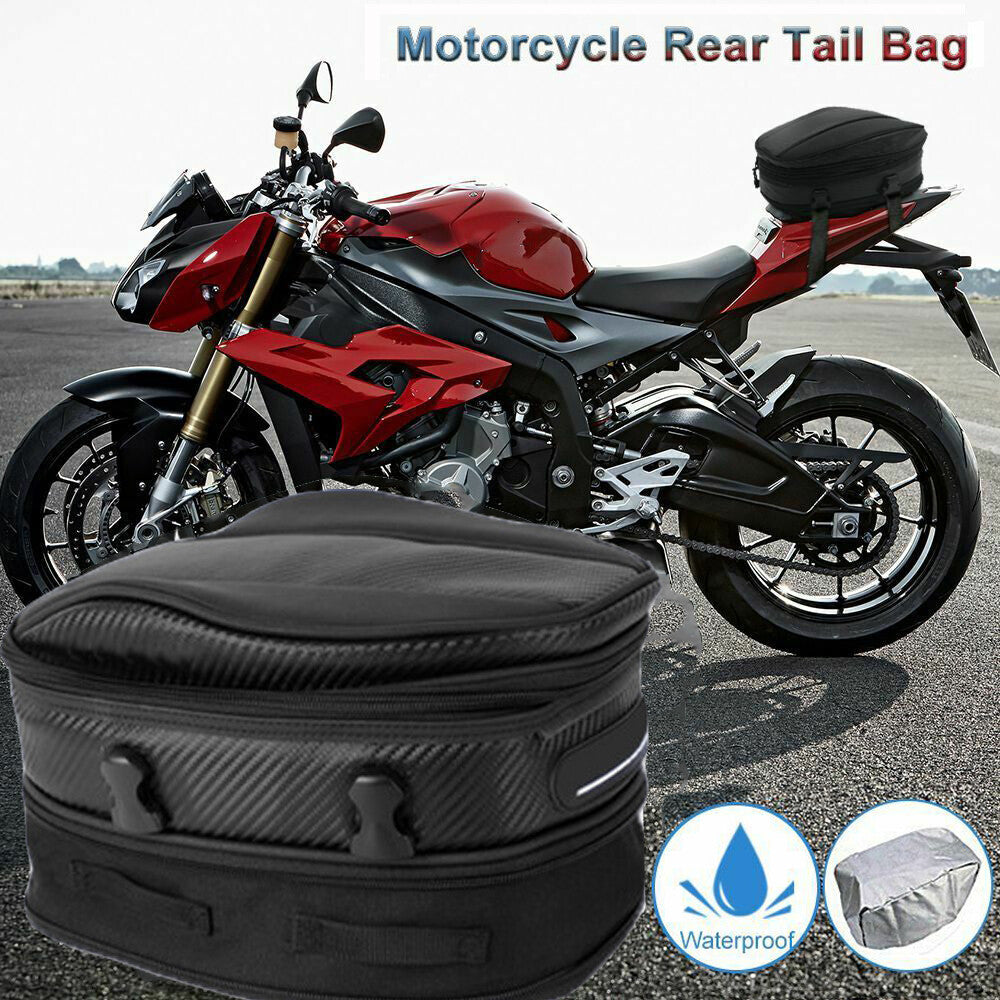 Motorcycle rear for seat bag, saddle bag, waterproof bicycle backpack, universal 10L