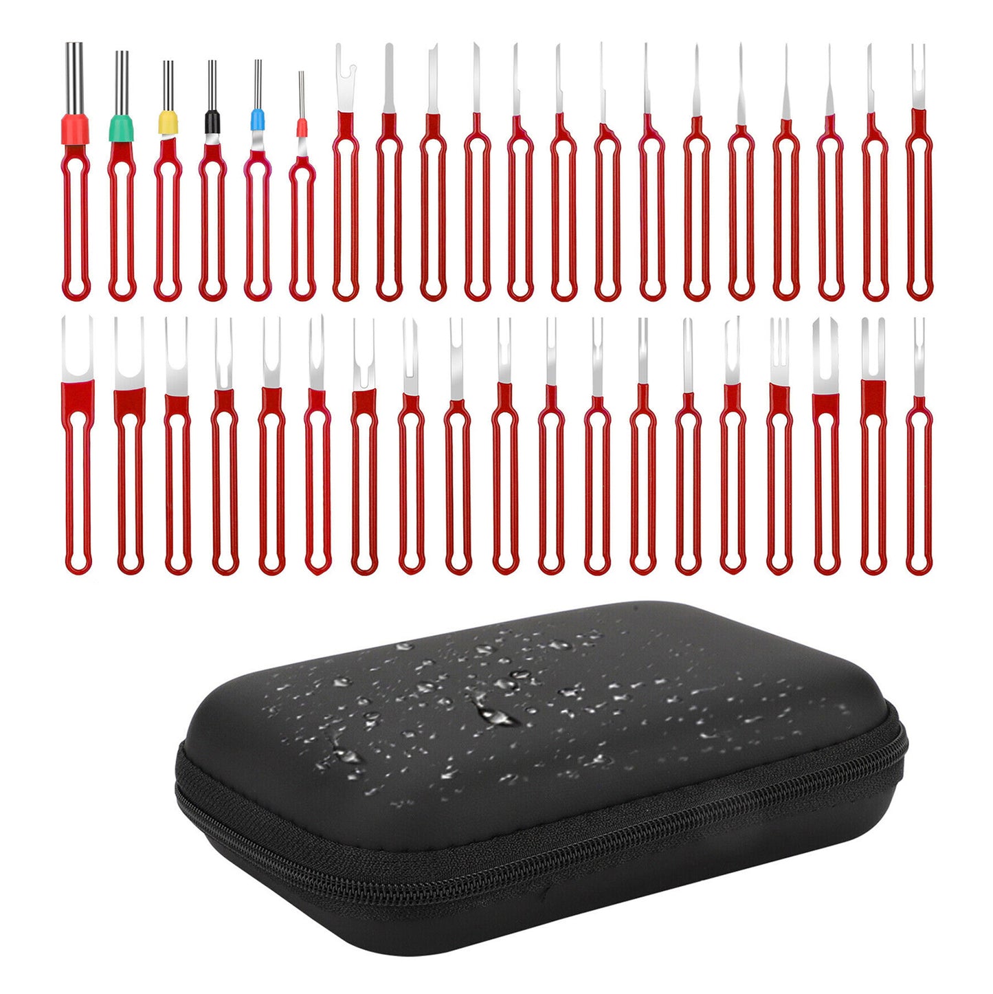 39PCS Pin Ejector Wire Kit Car Terminal Removal Tool Extractor Connector Puller