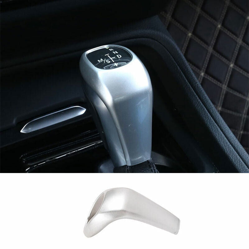 for BMW X1 F48 2016-2019 ABS Silver Gear Shift Knob Shifter Lever Cover Trim 1X
