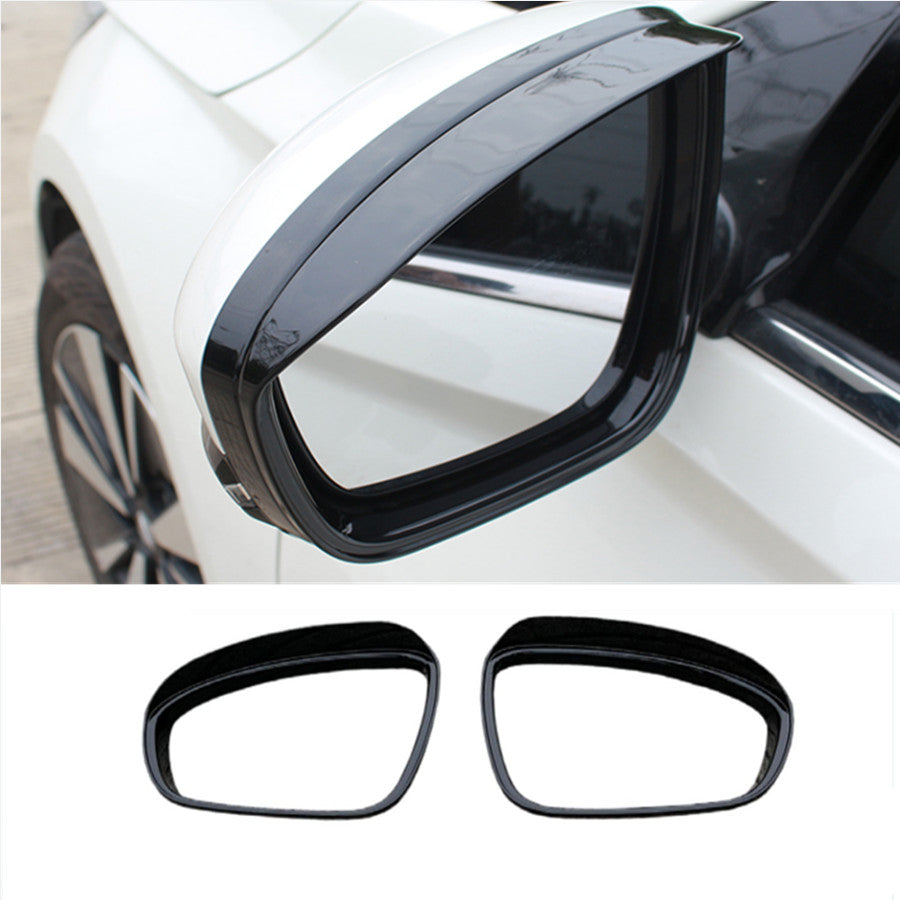 for Nissan Altima 2019-2025 Bright Black Rearview Mirror Rain Eyebrow Trim