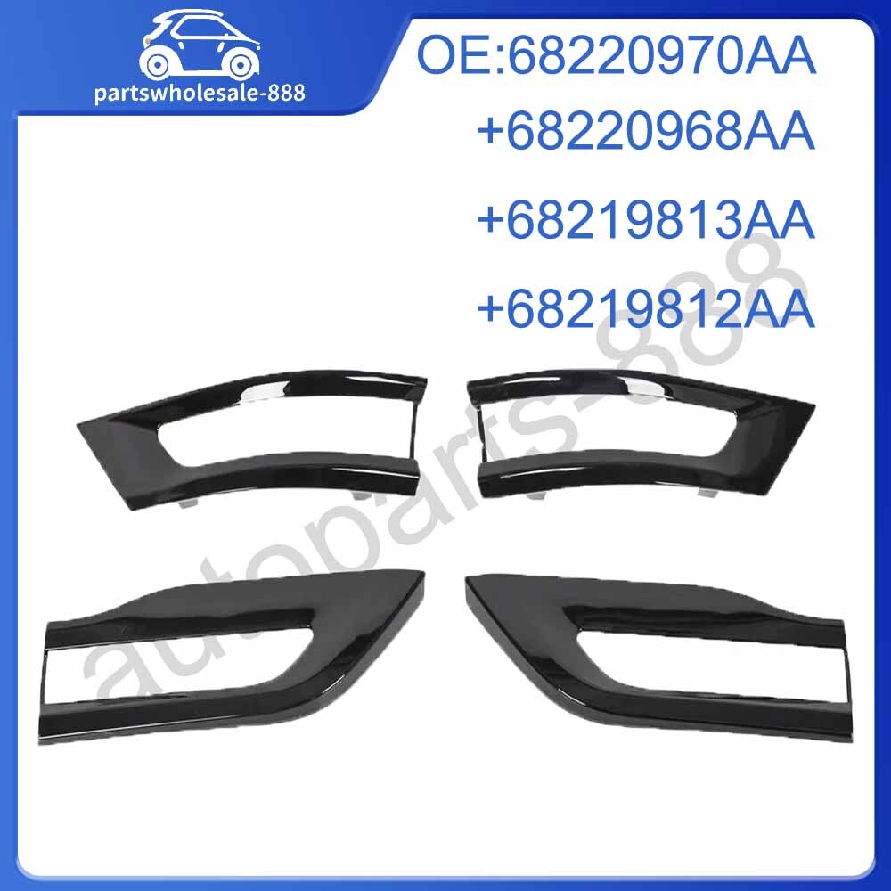Suitable for 2014-2020 for Jeep Grand Cherokee Gloss Black Taillight Cover Trim Frame