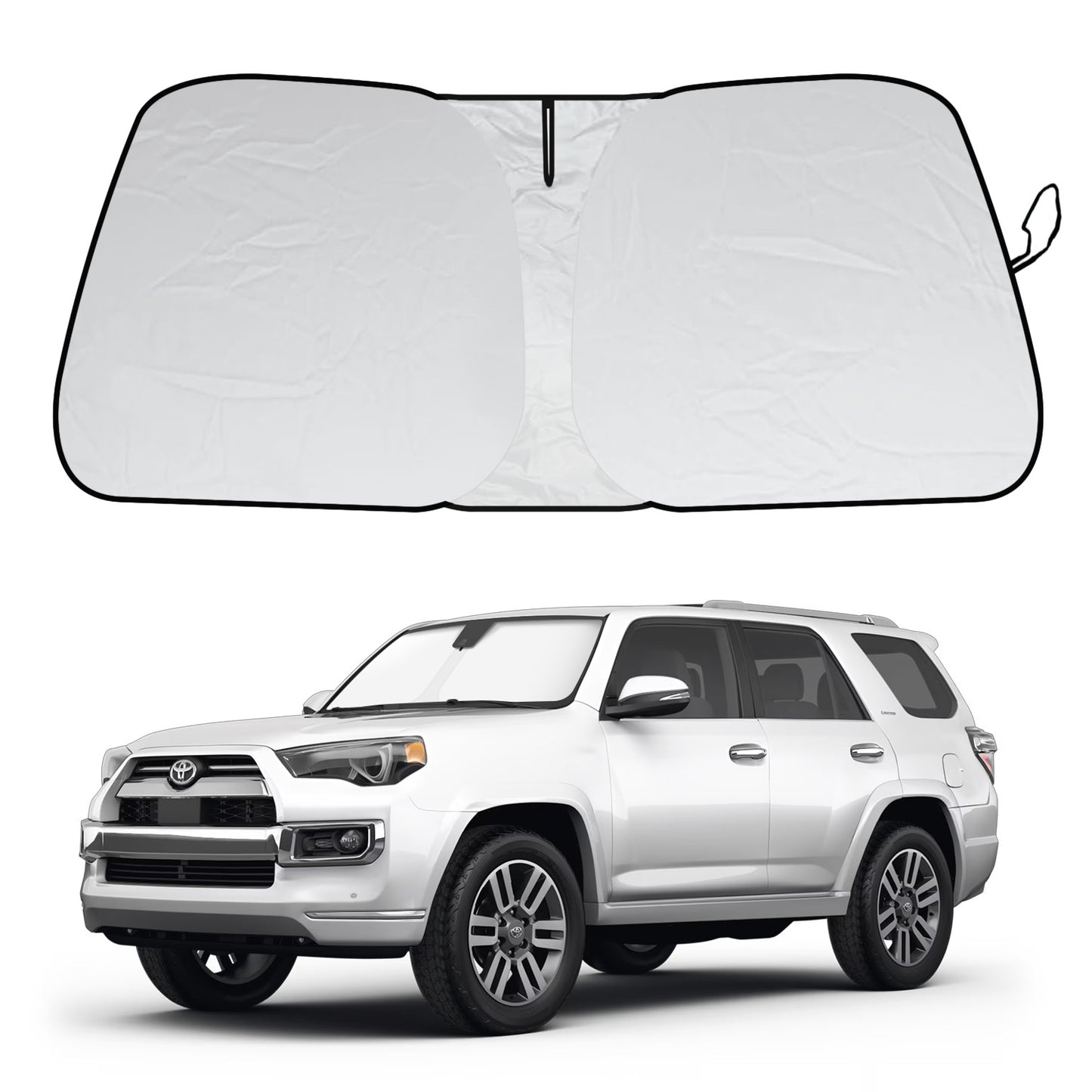 Car Windshield Sunshade UV Blocks Foldable for Toyota 4Runner 5th Gen 2010-2025
