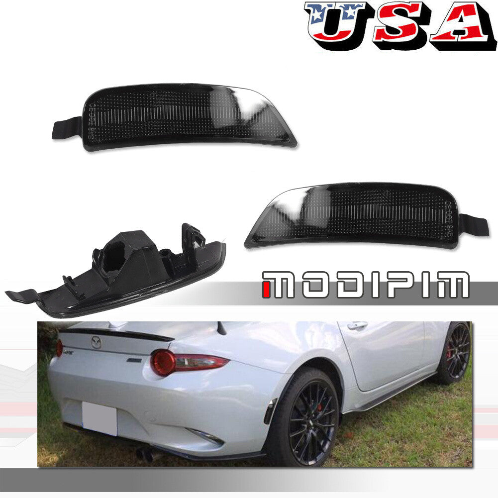 2-Piece Smoke Lens Rear Marker Light Housing Kit for 2016-2023 for Mazda MX-5 Miata