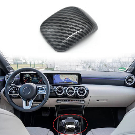 Carbon fiber center armrest cover for Mercedes A-Class W177 CLA from 2019-2022
