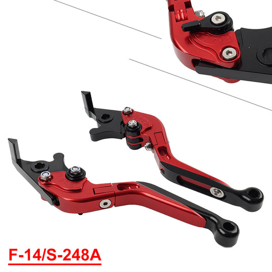 CNC Folding Extendable Brake Clutch Lever for Suzuki GSXR600 GSR750/GSX-S750 Red