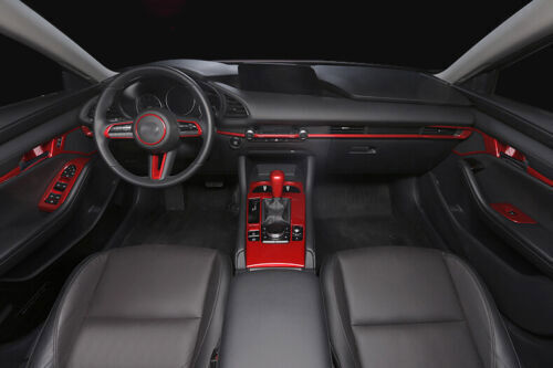 for Mazda 3 2020-22 Red Interior Central Console Dashboard Decorative Strip Trim