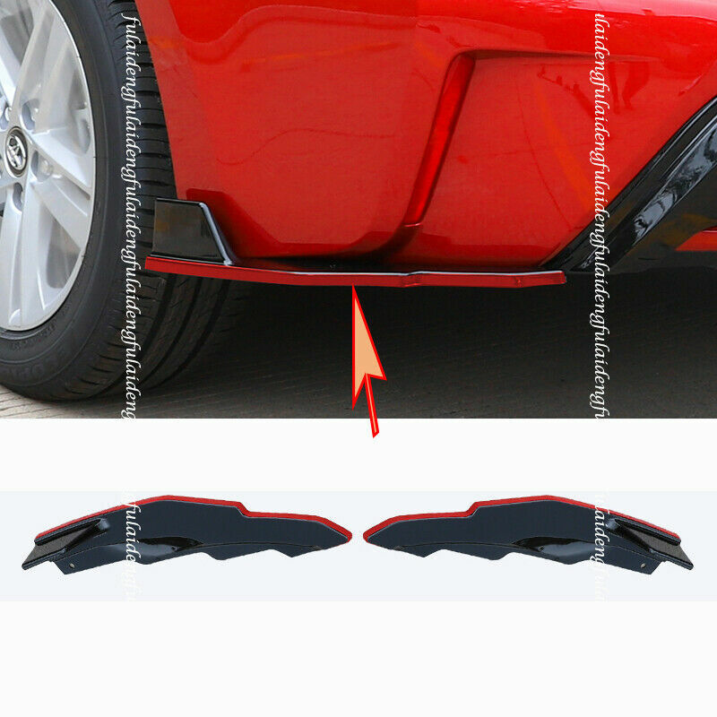 2ForToyota for Corolla 2019-2023 Rear Bumpers Lip Side Skirt Splitter Corner Guards