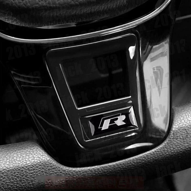 Black ABS Steering Wheel Sequin Cover Trim For Volkswage for VW for Jetta MK7 2013-2024