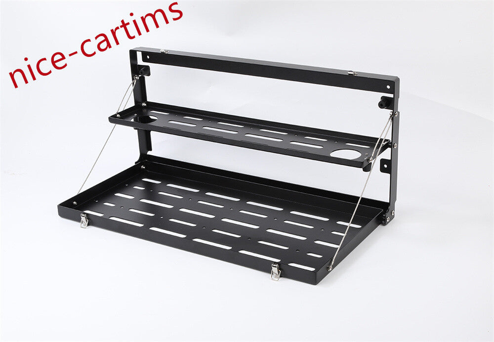 Alloy Black Rear Door Tailgate Table Shelf Storage Rack for Ford Bronco 2021-24