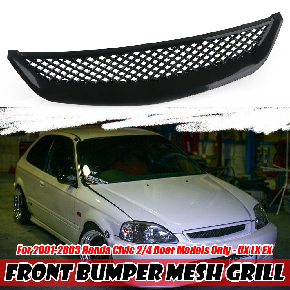 Front bumper grille grille cover for 2001-2003 for Honda for Civic EM2 ES1 JDM mesh