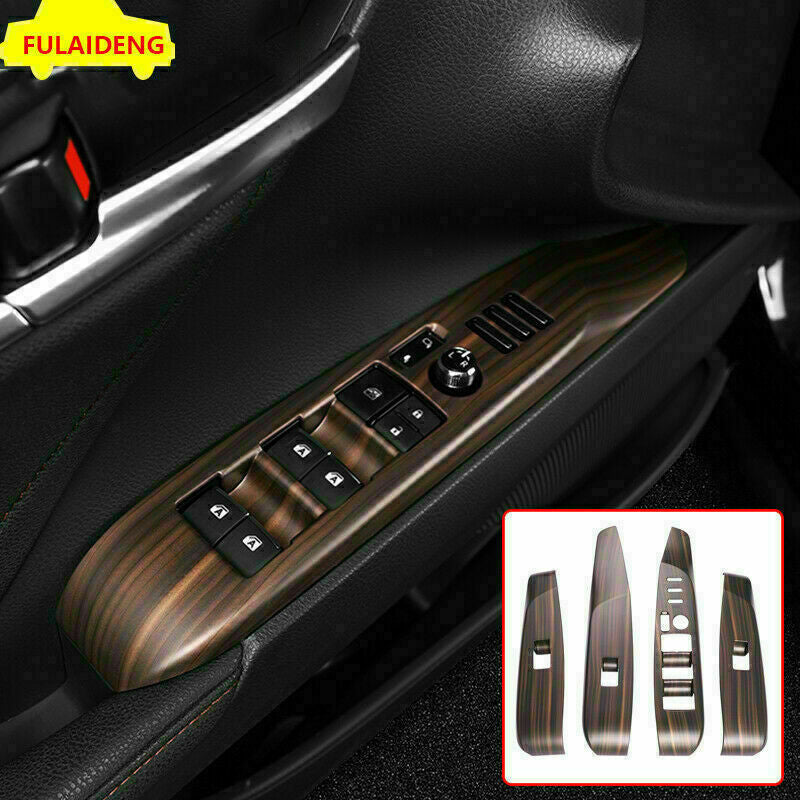 for Toyota for Camry 2018-2023 Wood Grain Door Window Lift Panel Switch Cover Trim4