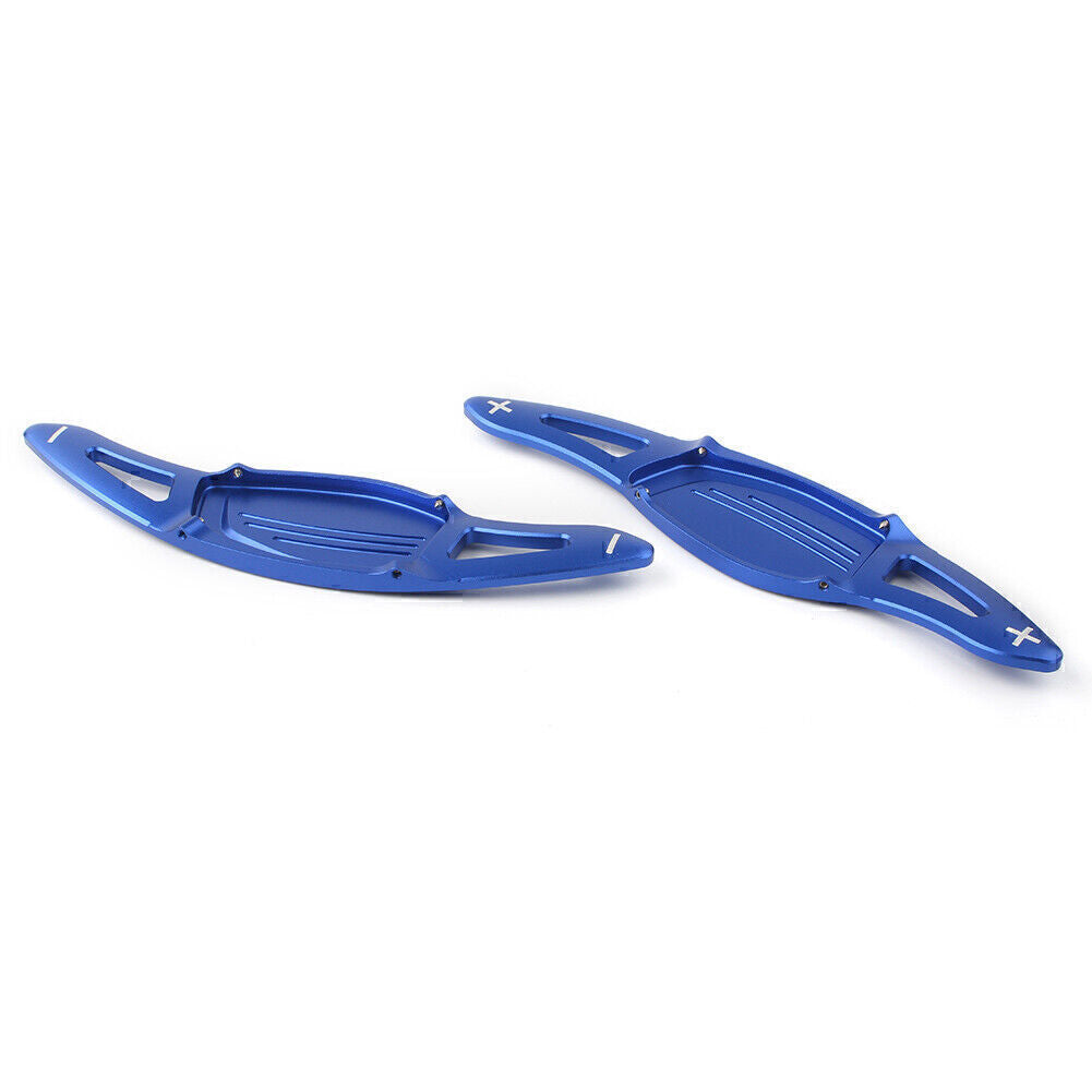 Blue Steering Wheel Shift Paddle Shifter Extension for Audi R8 RS3 RS4 RS5 TT