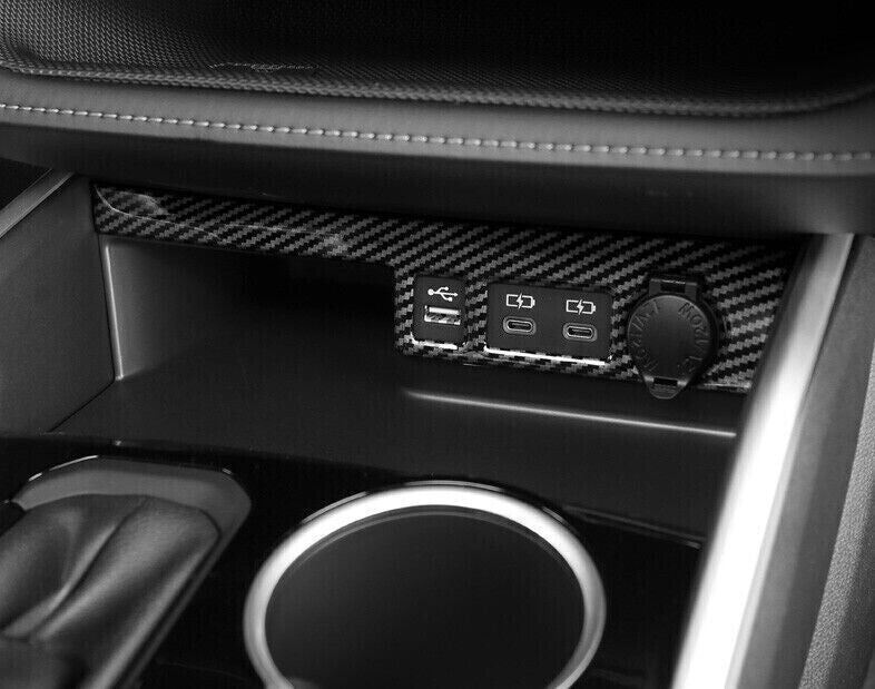 for Toyota Highlander Console Cigarette ABS Carbon Fiber Lighter Panel 2020-24