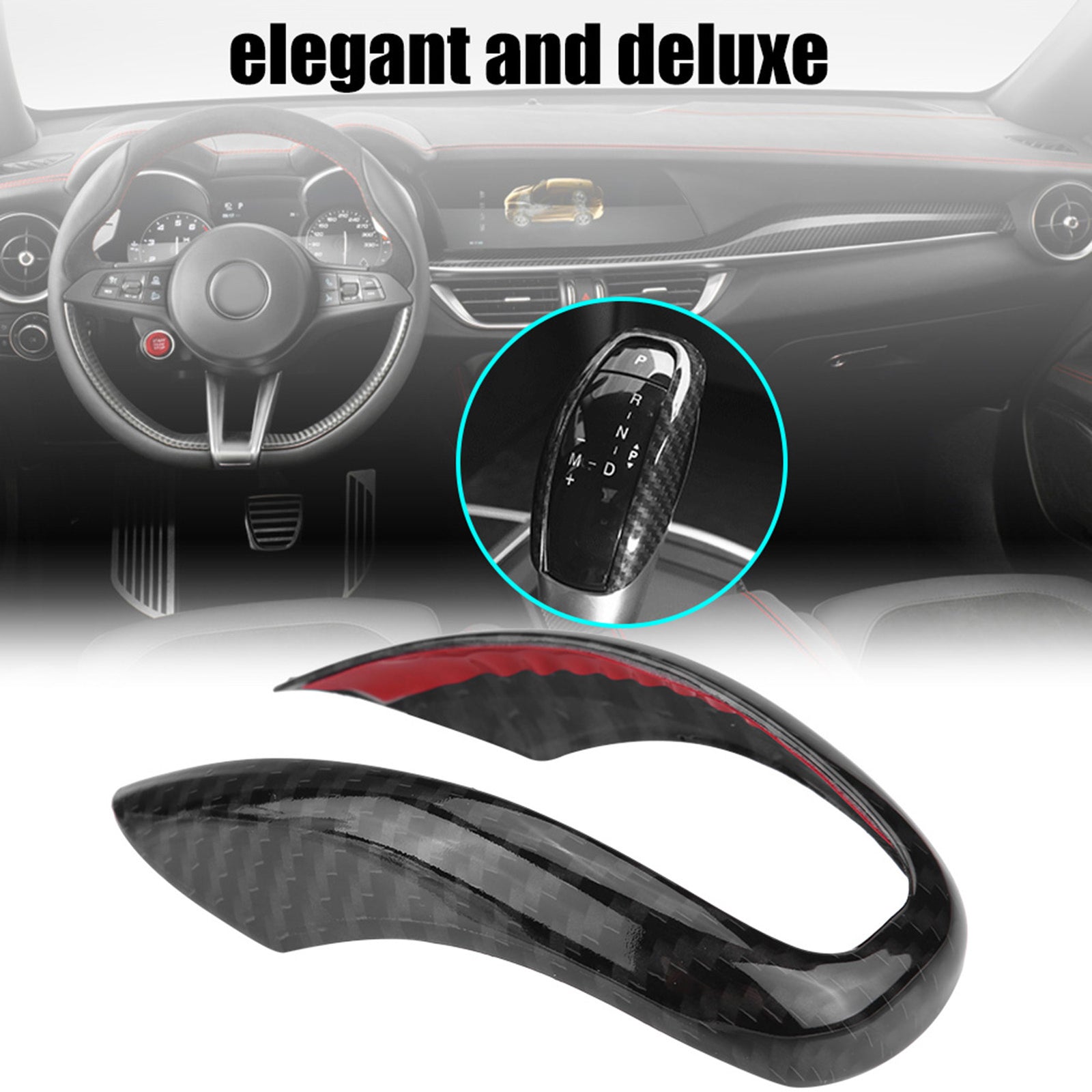 Hot Car Auto Interior Gear Shifter Knob Frame Cover Trim For