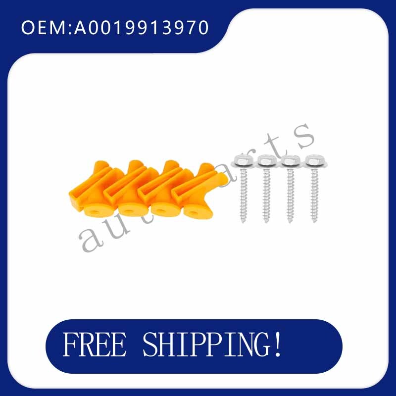 Plastic chassis mounting clips for Smart Fortwo 2008-2014 A0019913970 - 4 sets