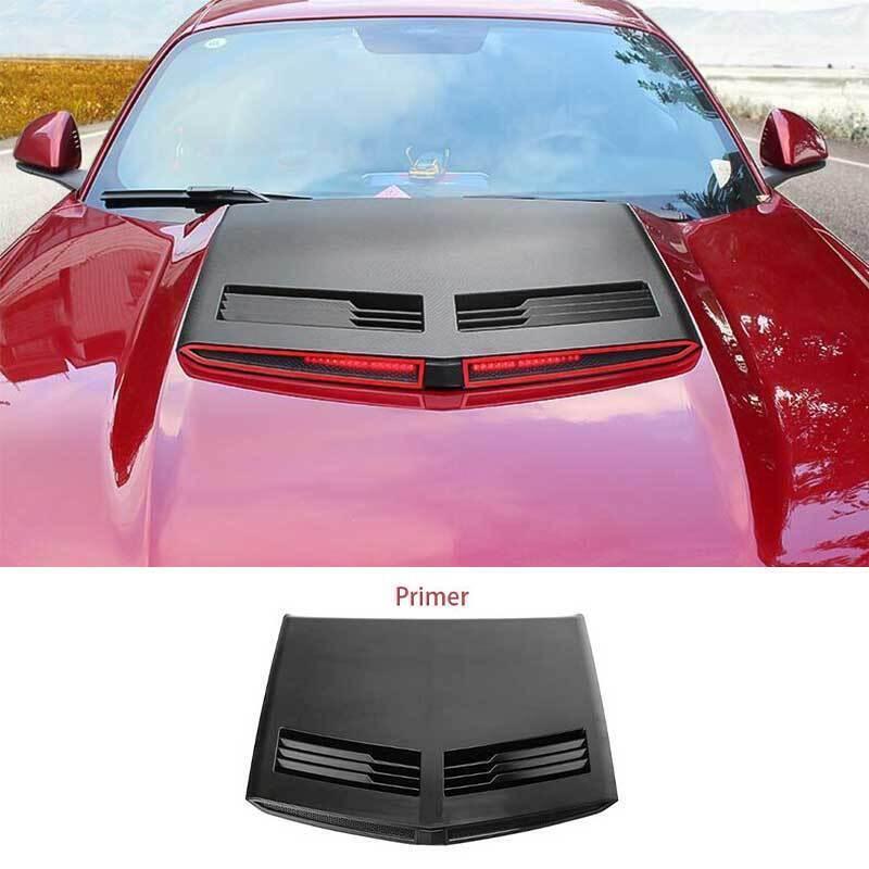 Primer Black Engine Hood Fender Air Outlet Frame 1PCS for Ford for Mustang 2015-2017