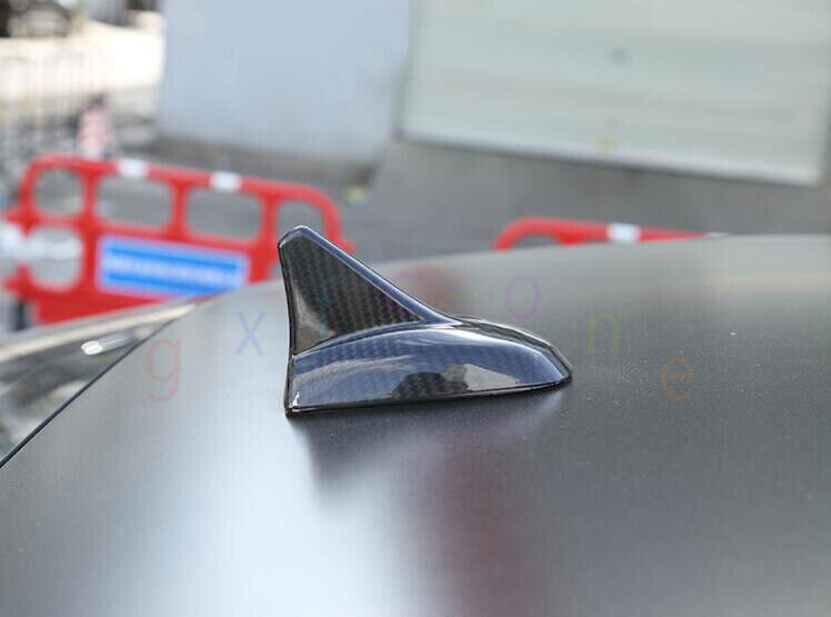 for Maserati 2016-2023 Ghibli Dry Carbon Fiber Car Roof Antenna Cover Decor Trim