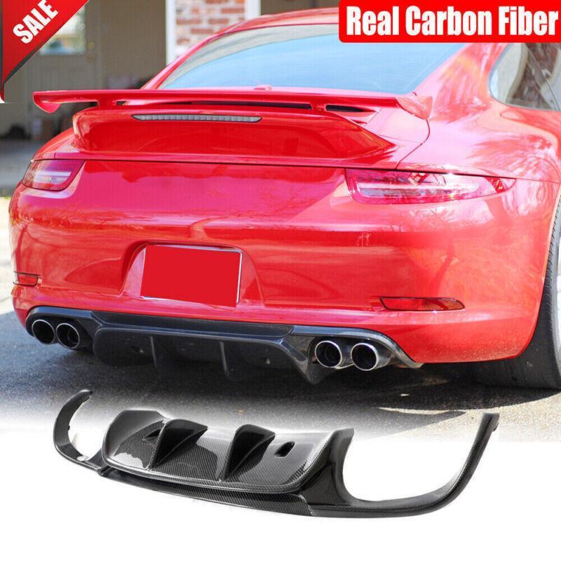 For 2012-2015 for Porsche 911 991.1 Carbon Fiber Rear Bumper Lip Diffuser
