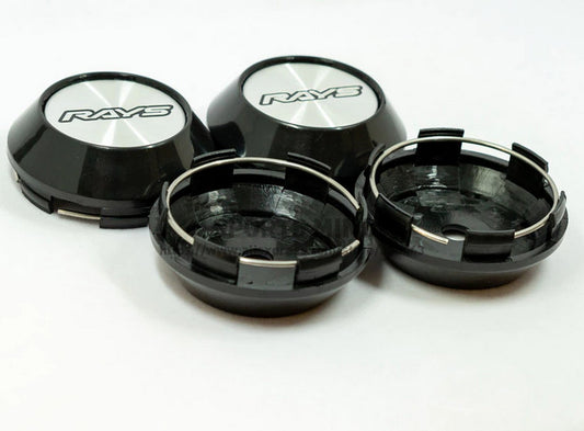 4-piece set of 68mm Enkei racing wheel caps, rim caps, wheel center caps, badges, and chrome plating.