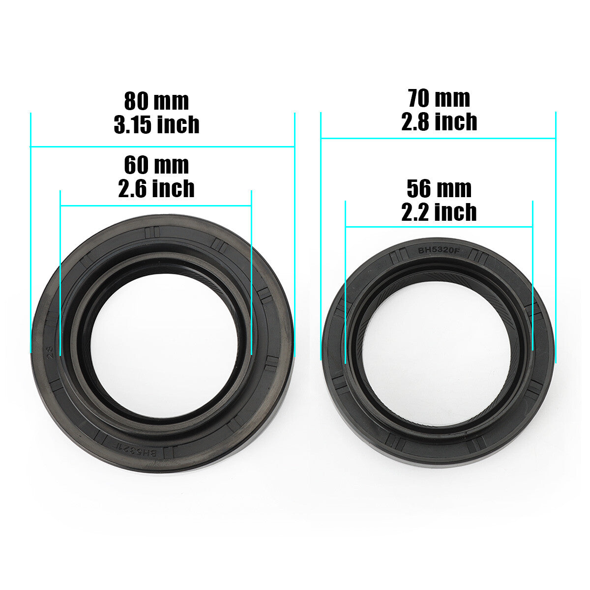 Left and right front drive shaft oil seals suitable for LEXUS LX570 GX460 TACOMA 4RUNNER