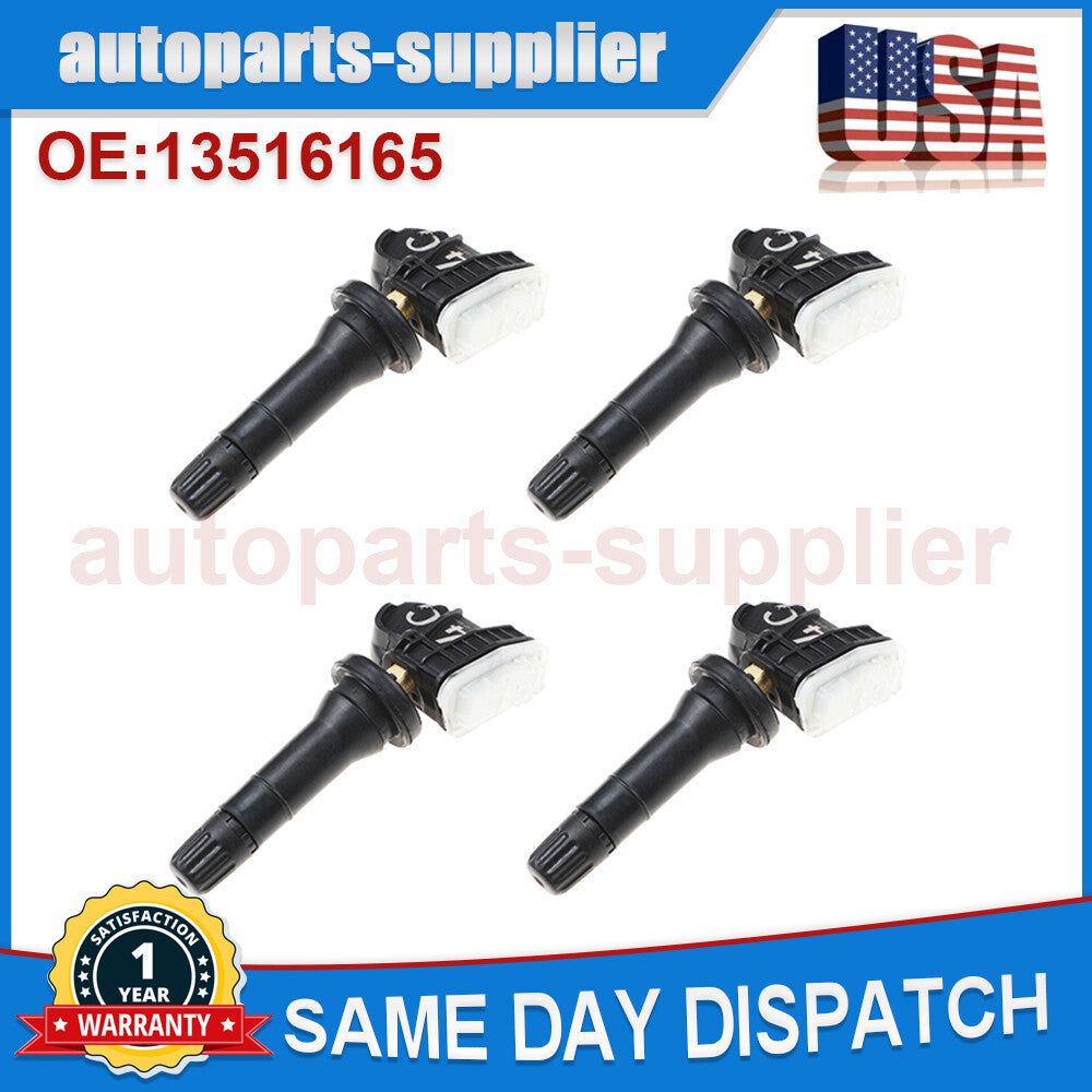 4-piece 13516165 Tire Pressure Sensor TPMS 433MHz for Jimny for Buick , for Chevrolet , and for Cadillac .
