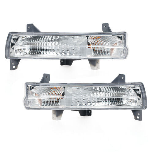 A pair of front bumper fog lights and parking lights for 2017-2021 for Jeep Compasses.