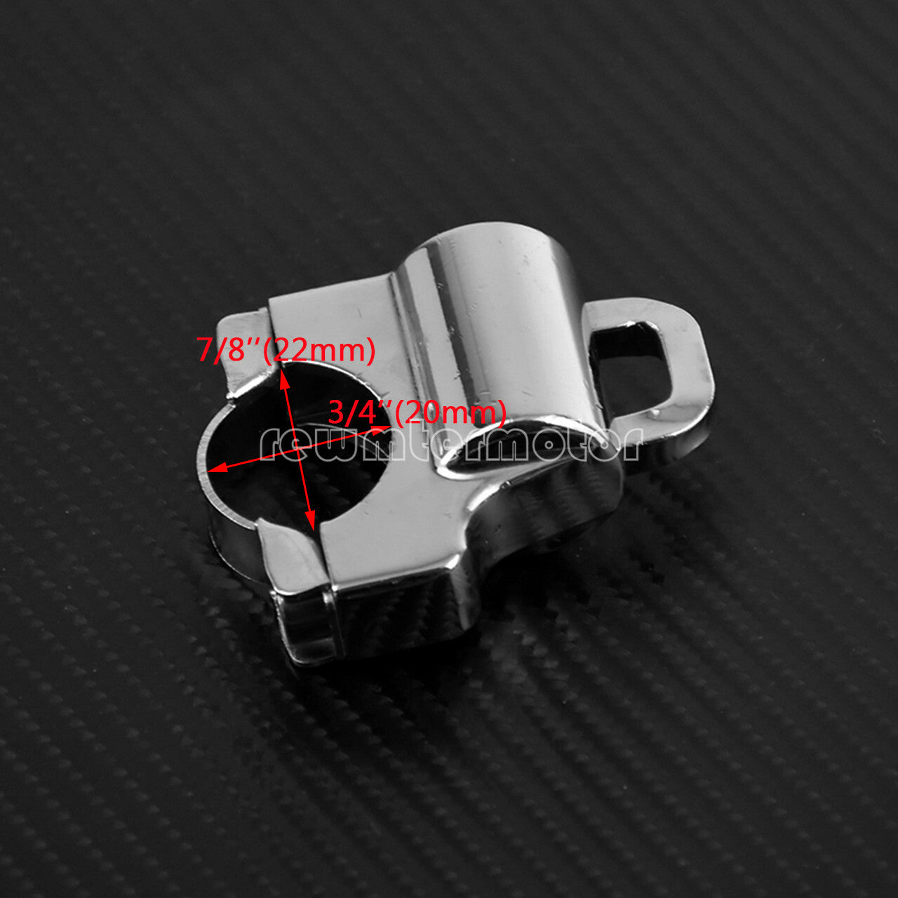 7/8'' 22mm Tube Chrome Motorcycle Helmet Lock Security Fit for Harley Chopper